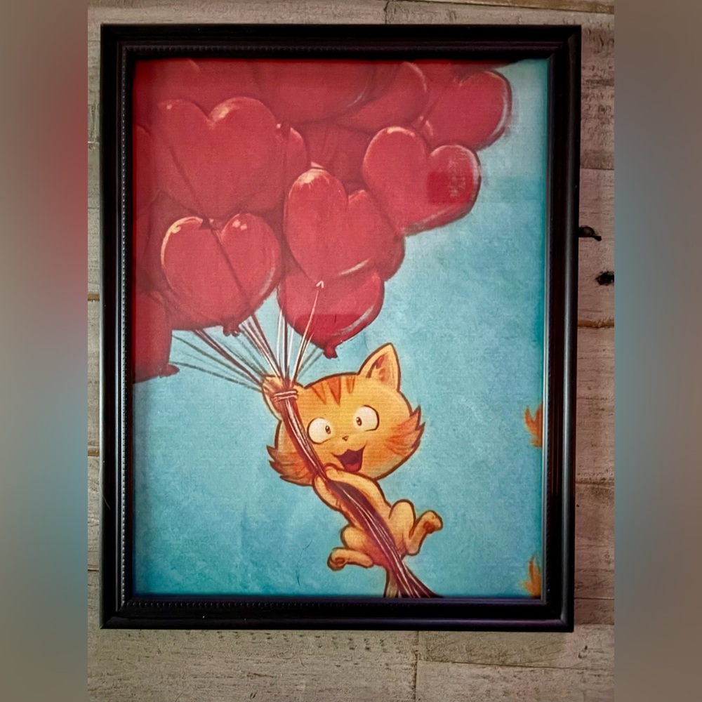 Cat’s Dream Framed 8x10” Valentine Print